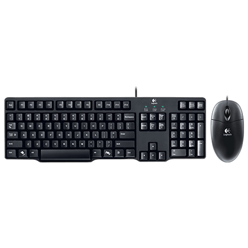 Logitech MK100 Wired Keyboard + Mouse 1
